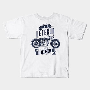 This Veteran Loves Motorcycle Kids T-Shirt